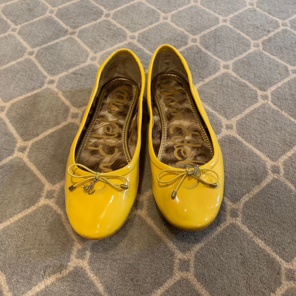 Women's Sam Edelman yellow ballet flats size 6.5